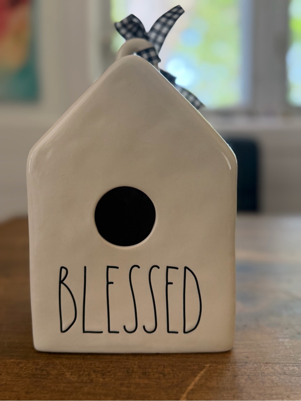 Rae Dunn BLESSED birdhouse
